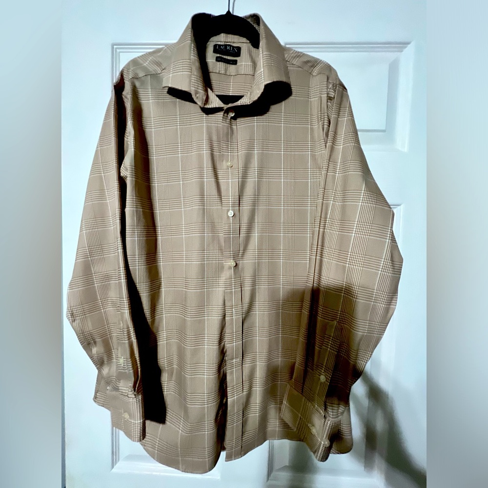 Lauren Ralph Lauren (mens) Slim Fit Performance Stretch. Size XL - 17 1/2, 34/35